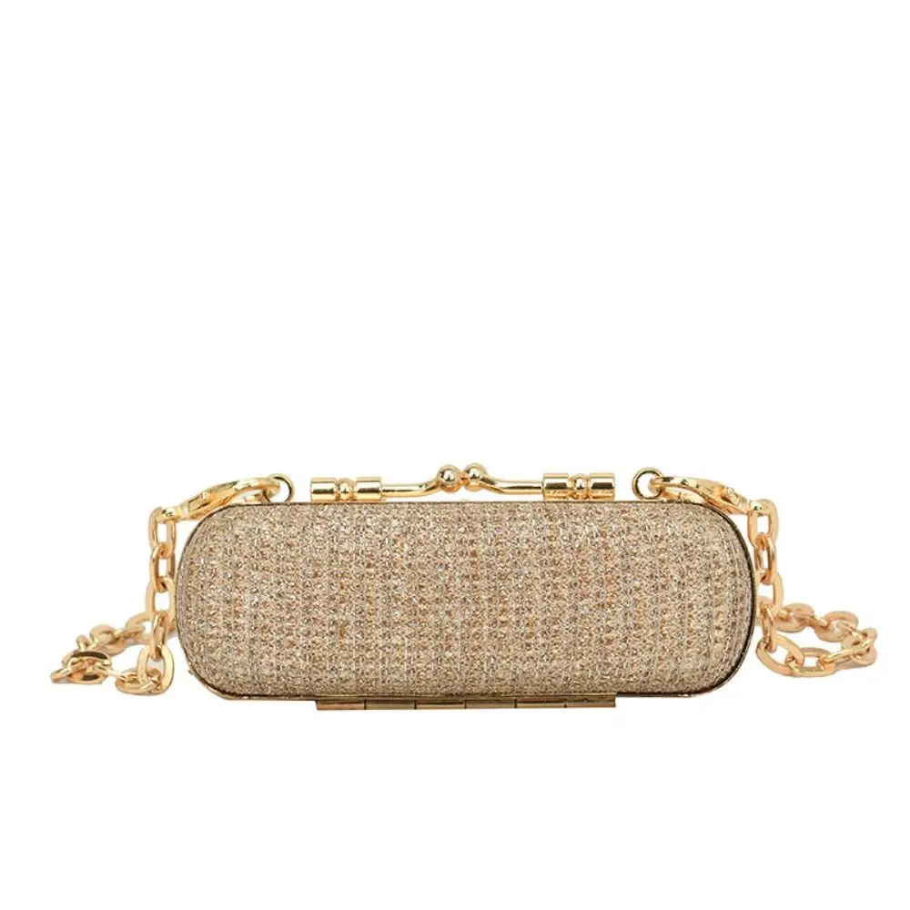 Elegant Glitter Evening Banquet Bag Cloud Shape Rhinestone Box Handbag Crossbody Bag Shoulder Bag Lipstick Bag Party