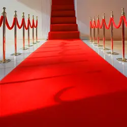 Holiday Decorations Red Corridor Runner Activity Carpet Runner Runway Carpet Used for Ceremony, Party, Birthday Decoration mat