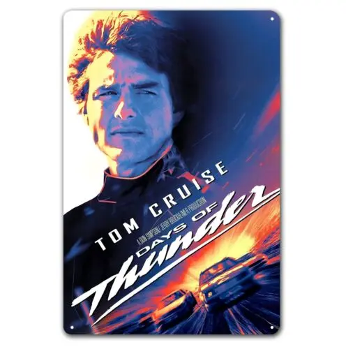 Days Of Thunder Tom Cruise Movie Metal Poster Tin Sign 20x30cm  
