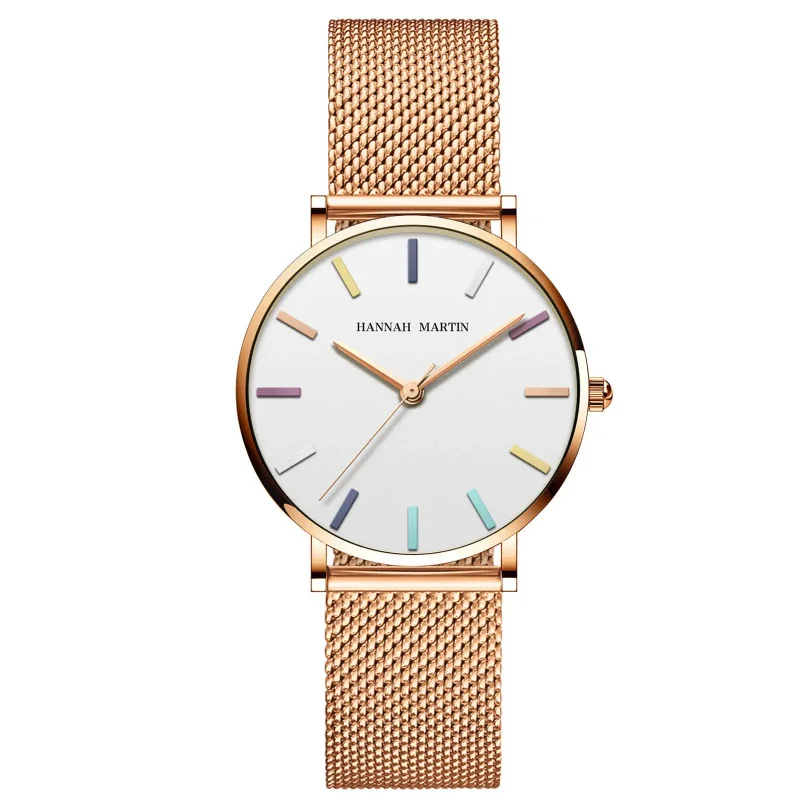

Watches Manufacturing Minimalist Watch Woman Custom Logo Gold Simple Waterproof Brand Girl Luxury Slim Wrist Watch