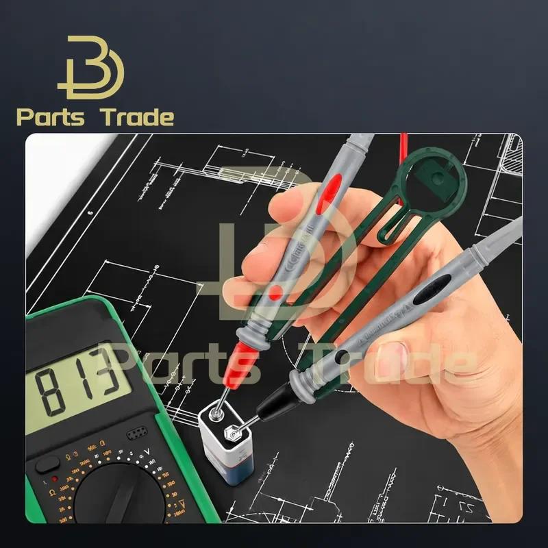 for Multimeter Probe Fixed Clip Test Pen One-handed Operation Auxiliary Measurement Tool Labor-saving Test Clip Anti-slip
