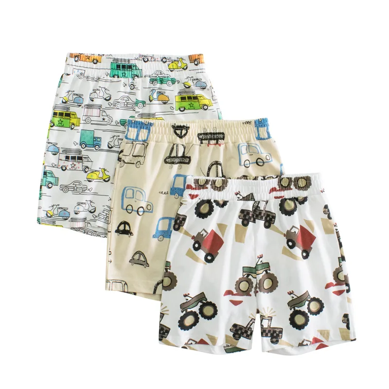 Boys' Must-Have Summer Shorts Lightweight and Breathable for Active Play Car Pattern Kids Clothes