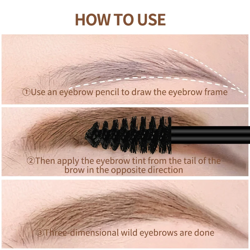 防水ティントアイブロウダイ、長持ちする汚れ防止リキッドアイブロウメイクアップ、アイブロウティントジェルセミ