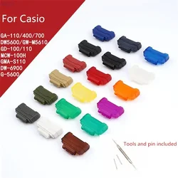 16mm TPU Adapters for Casio G-Shock GA-110/100/120/150/200/300/400/700 GD-100/110/120 DW-5600 6900 Watch Connector Accessories