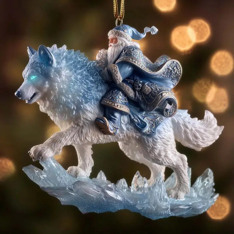 Sparkling 2D Acrylic Pendants Ballerina Simulation Christmas Tree Hangings Car Rearview Mirror Charm Decoration Ornaments