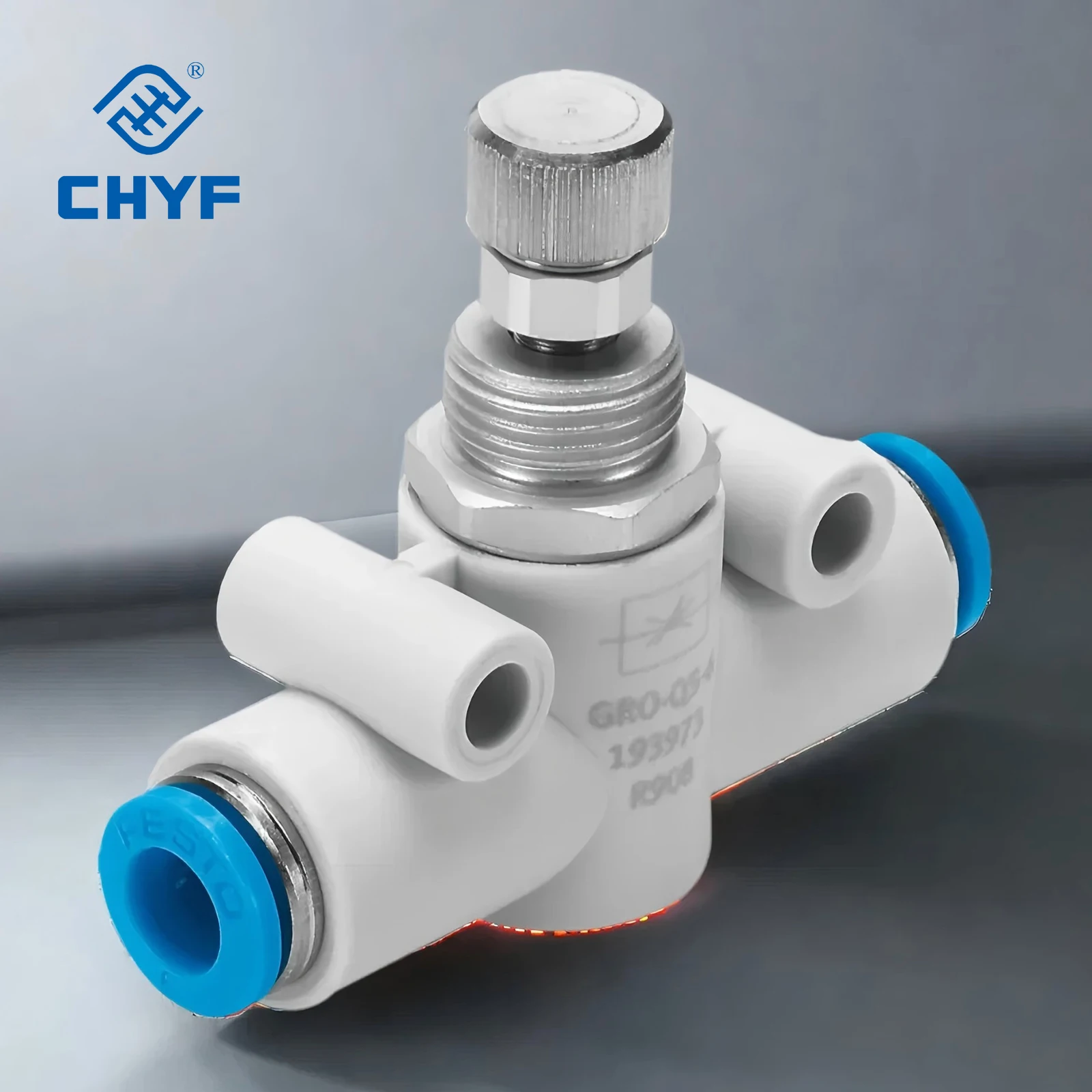 Festo Pneumatic Throttle Valve, in-line installation GRO