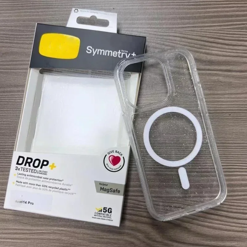 New Anti-falling protection Otter-Box MagSafe Series Symmetry Box Clear For iPhone 17 12 13 14 15 16 Pro Max 14 15 16 Plus Case