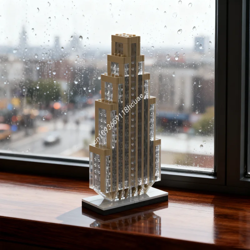 

521 шт. MOC Архитектура 1 парк Авеня JP Morgan Chase World Модель игрушки Рождественский подарок Строительные блоки Строительное образование