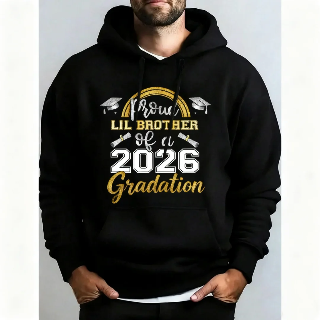 

2026 Fashion New Hoodies For Men 3D Letter Printed Long Sleeve Street Harajuku Sweatshirt Autumn Winter Simple Style Men Clothes