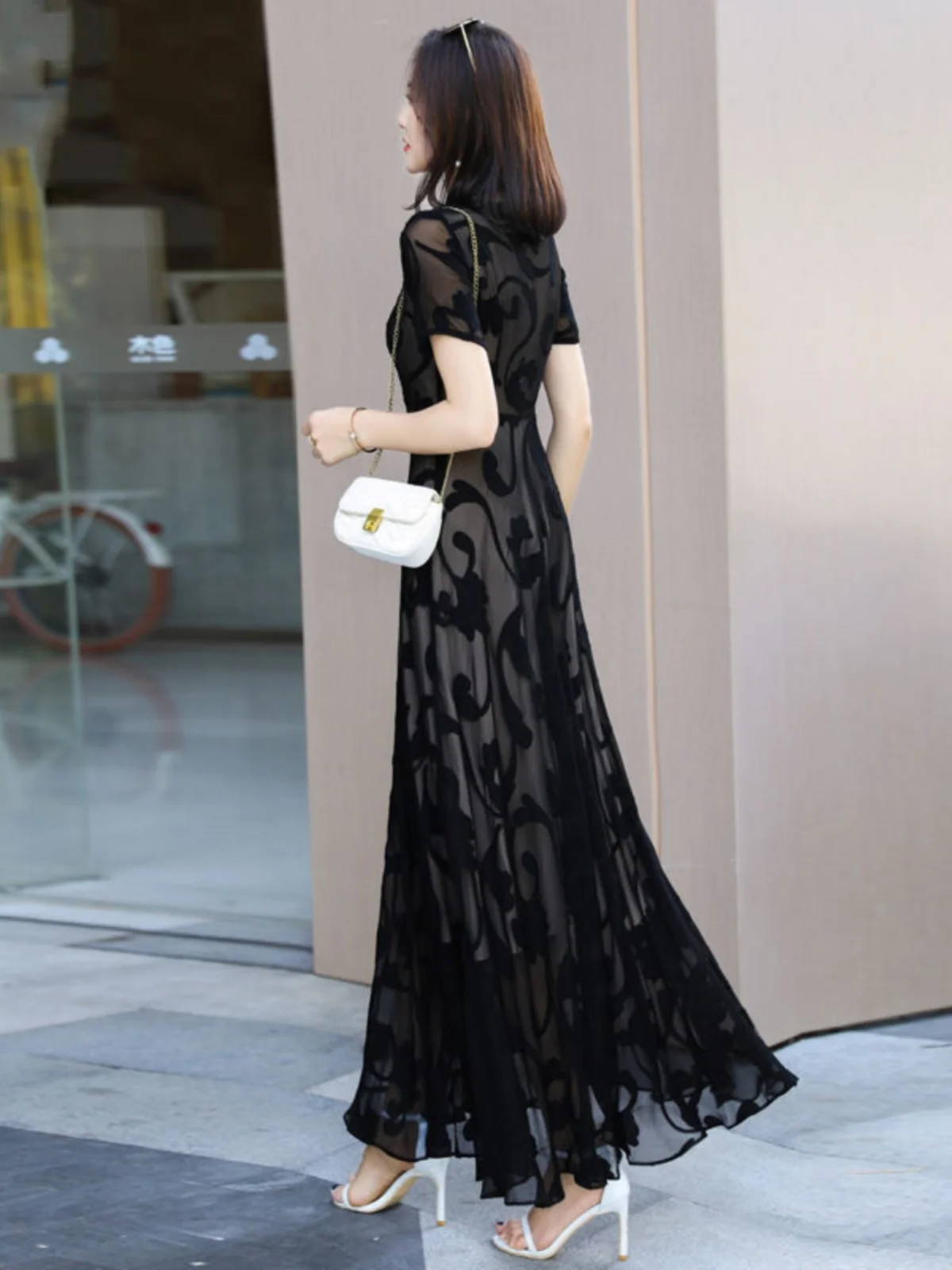 Estate 2025 Bla Ritaglio floreale Maxi Dr Gonna a trapezio a vita media Vaion Gonna lunga alla caviglia Ele Gonna intera da donna Dr