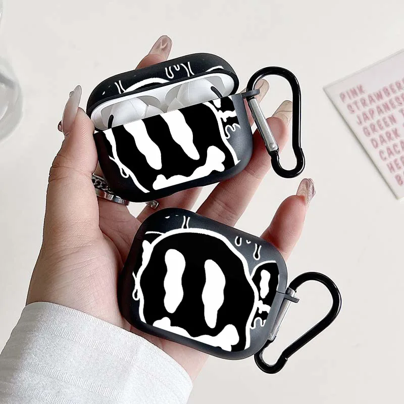 

Stylish White Skull Headphone Case for AirPods 1/2 3 4 for Airpods Pro 2 and Pro Earphone Cover Gift for Family Lover Friends