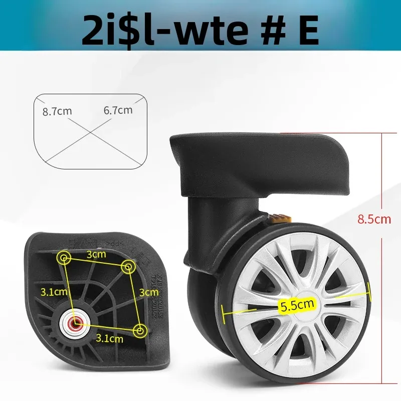 Red Eagle L-W suitcase universal wheel roller pull rod baggage box trolley case travel luggage swivel casters silent replacement