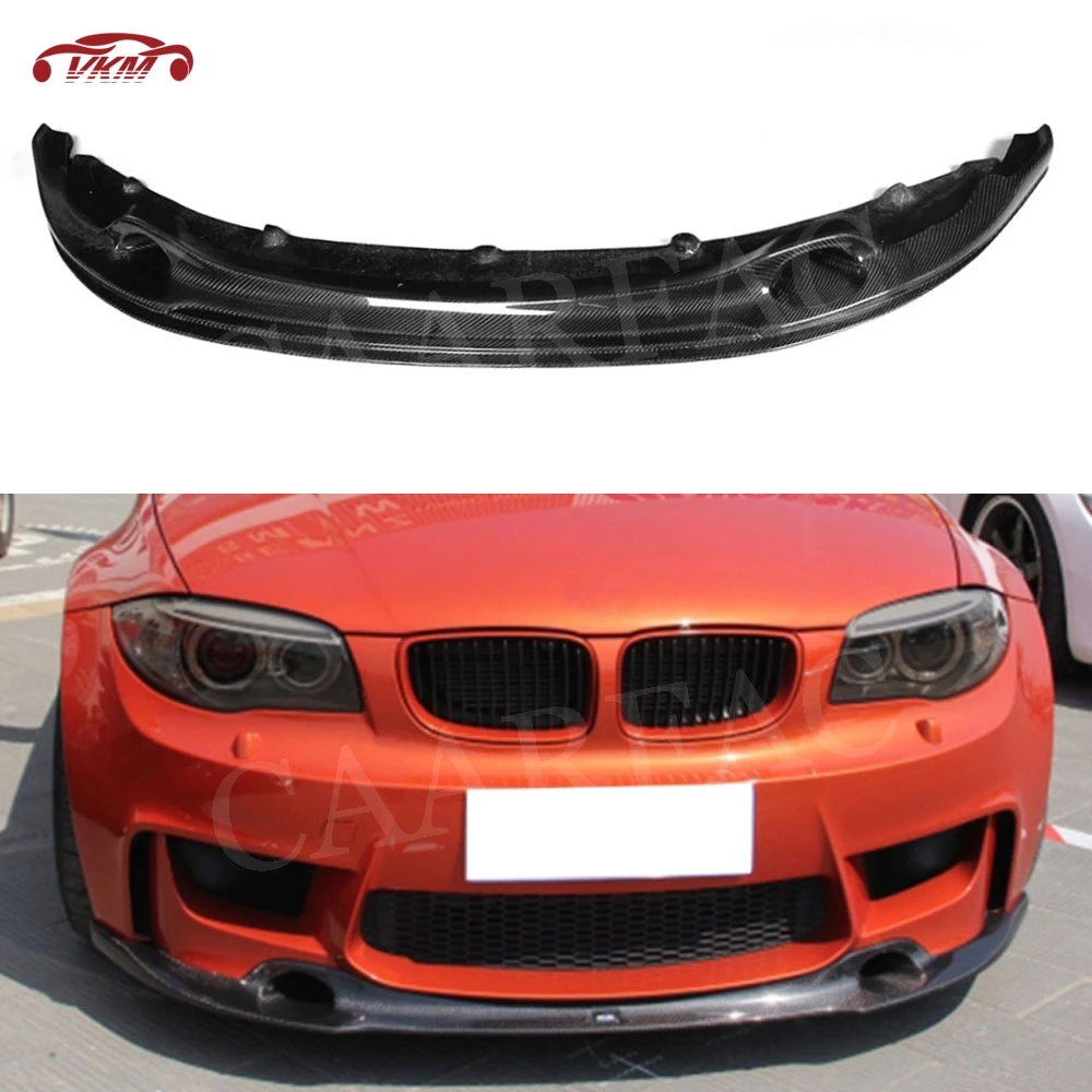 

Carbon Fiber Front Lip Splitters Spoiler For BMW 1 Series E82 1M Coupe 2-Door 2011 FRP Head Bumper Chin Shovel Car Body Kits