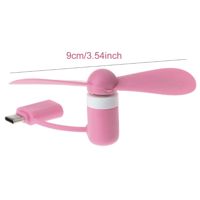 Mini ventola raffreddamento micro USB per ventole raffreddamento OTG Type-C USB per telefoni cellulari