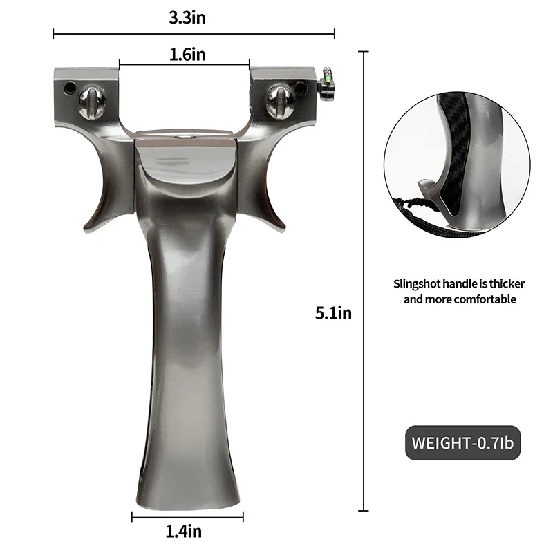 Estilingue de tiro em aço inoxidável para caça, ferramentas ao ar livre, estilingue poderoso, catapulta, entretenimento esportivo, presentes de feriado