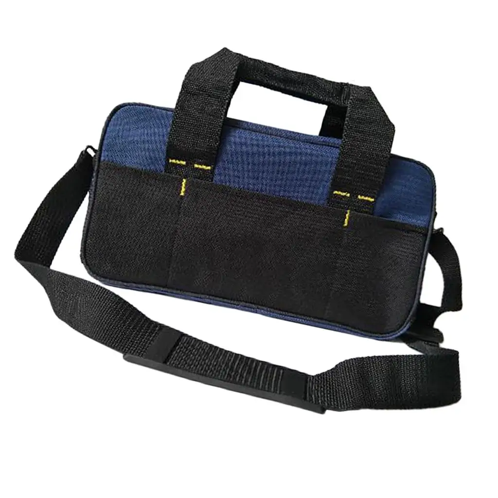 14 Inch Tool Bag Heavy Duty Tool Storage Bag with 600, Open Mouth, Zipper And Rubber Base