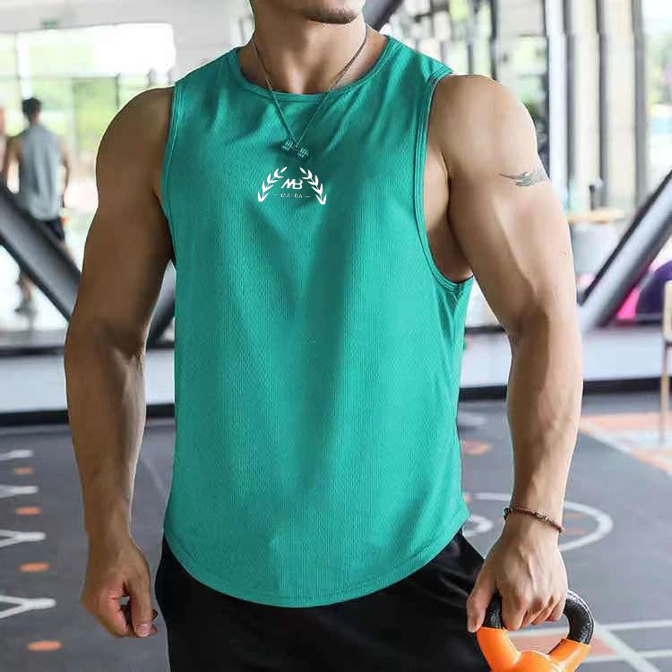 Mesh Tank Tops Men Sleeveless Muscle Shirt Quick Dry Breathable Basketball Sports Wear for Men Gym Workout Clothing