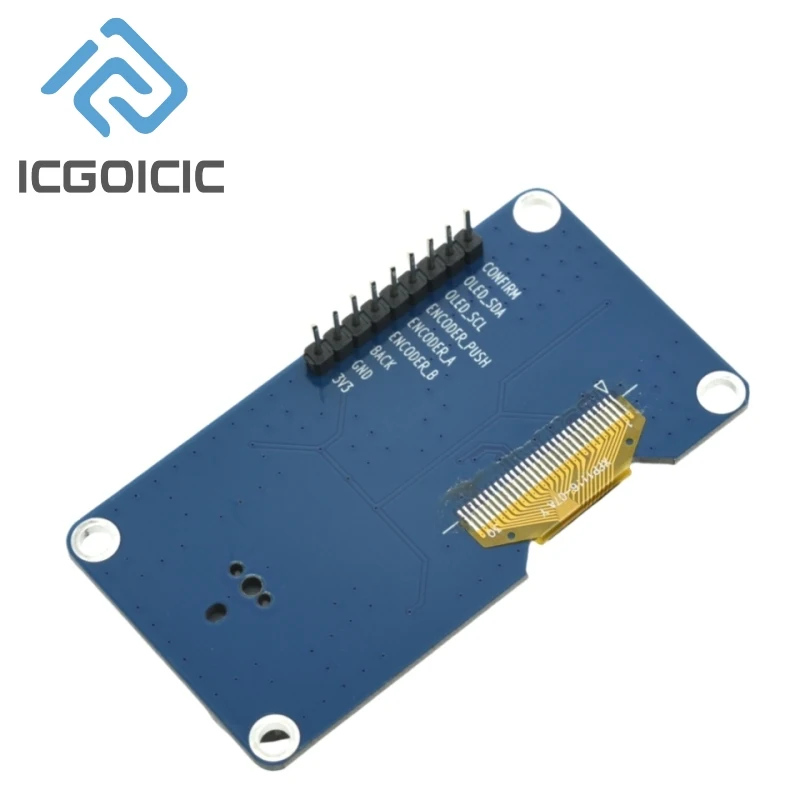 0.96/1.3 Inch White Oled Display Screen Combined With EC11 Rotary Encoder Module IIC Interface For Arduino