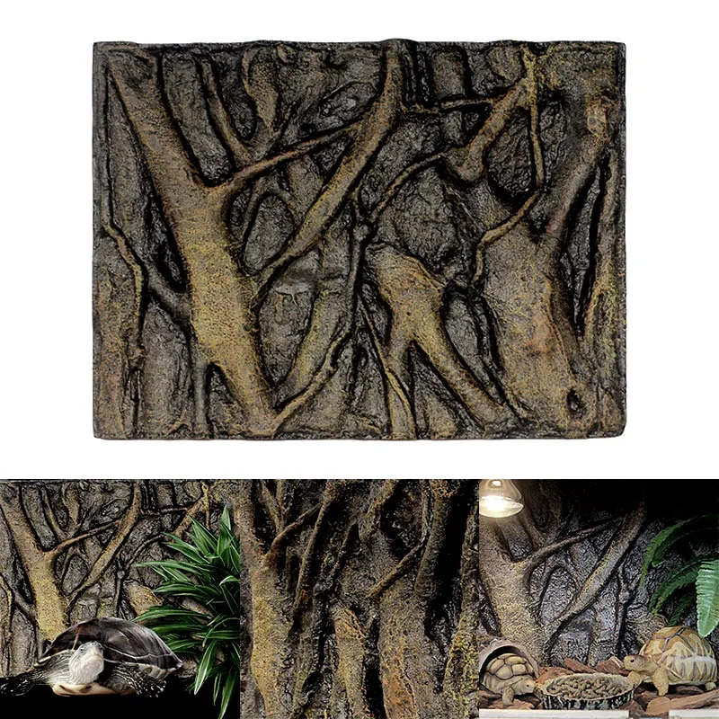 Imagem -05 - Foam Rock Stone Aquarium Background Board Decoração para Reptile Fish Tank 60x45cm 3d