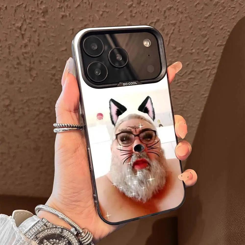 Custodia per telefono divertente Ugly Man Girl per iPhone 17,16,15,14,13,12,11,Pro,Max,Plus,E,Air,Mini Cover in Tpu nera