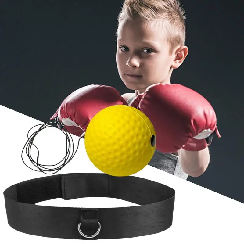 كرة الملاكمة مع عصابة الرأس كرة الملاكمة العاكسة للتدريب مع عصابة الرأس معدات التدريب للمبتدئين كرة اللياقة البدنية العاكسة ل #4