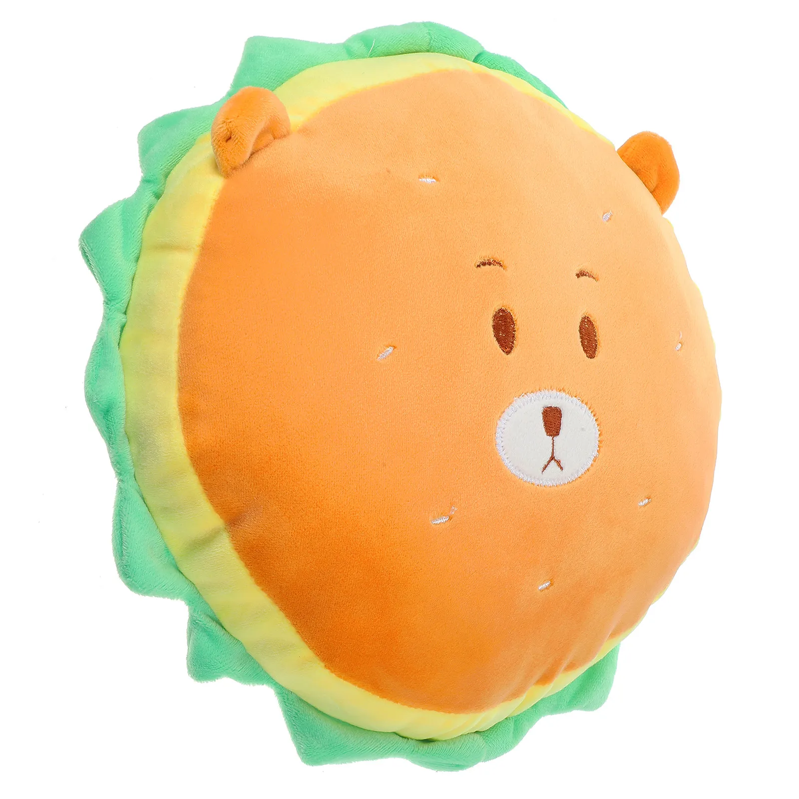 

Stuffed Hamburger Bear Pillow Supple Elastic Fill Perfect Size for Play Rest Decoration Lovely Cartoon Throw Pillow for Children