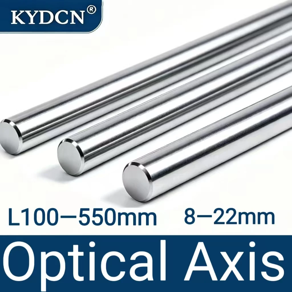 Linear Optical Shaft 8-22mm Diameter, Length 100-550mm Hardened Chrome Plated Round Rod for CNC Linear Motion Parts