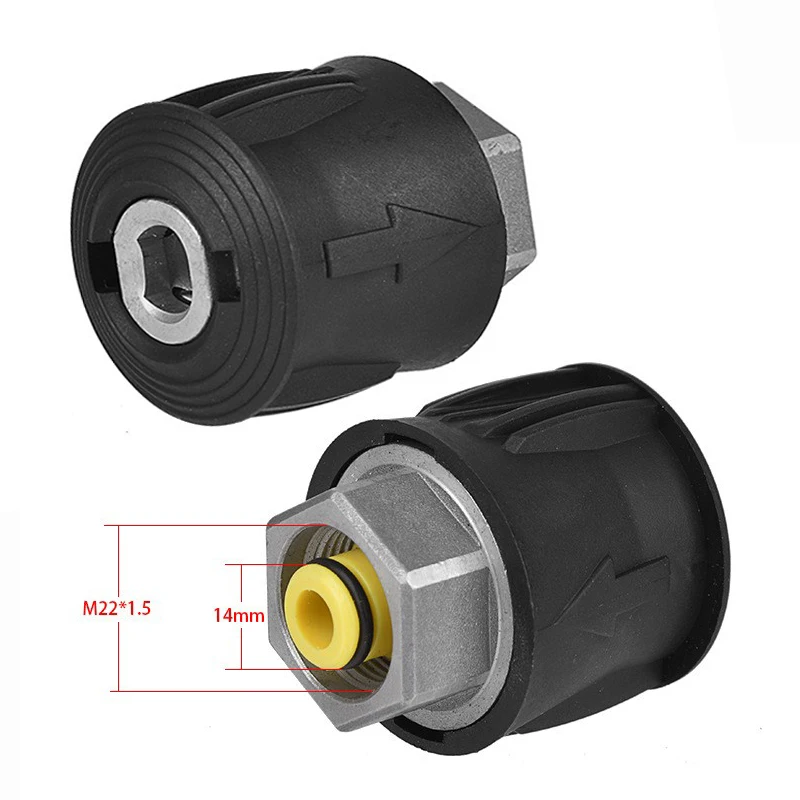 For Bosch Nilfisk Lavor Parkside Karcher Patriot Daewoo High Pressure Washer Outlet Hose Adaptor Hose Connecter To M22 Water Gun