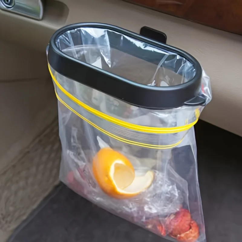 1pc Car Garbage Bag Rack Retractable Car Garbage Bin Garbage Bag Hanging Frame Storage Bin Storage Box Car Garbage Frame