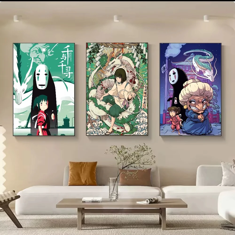 

1PCS Japanese Anime Movie Posters Retro Round/Square Drill 5D DIY Diamond Painting Art Mosaic Home Decor Gifts Frameless