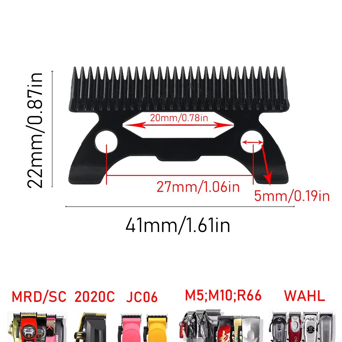 Original PHANTECHO Moving Blade Clipper Accessories Replacement for JUCAI JC06 8148 V003 R66 M10 Madeshow Wmark Kulilang VGR