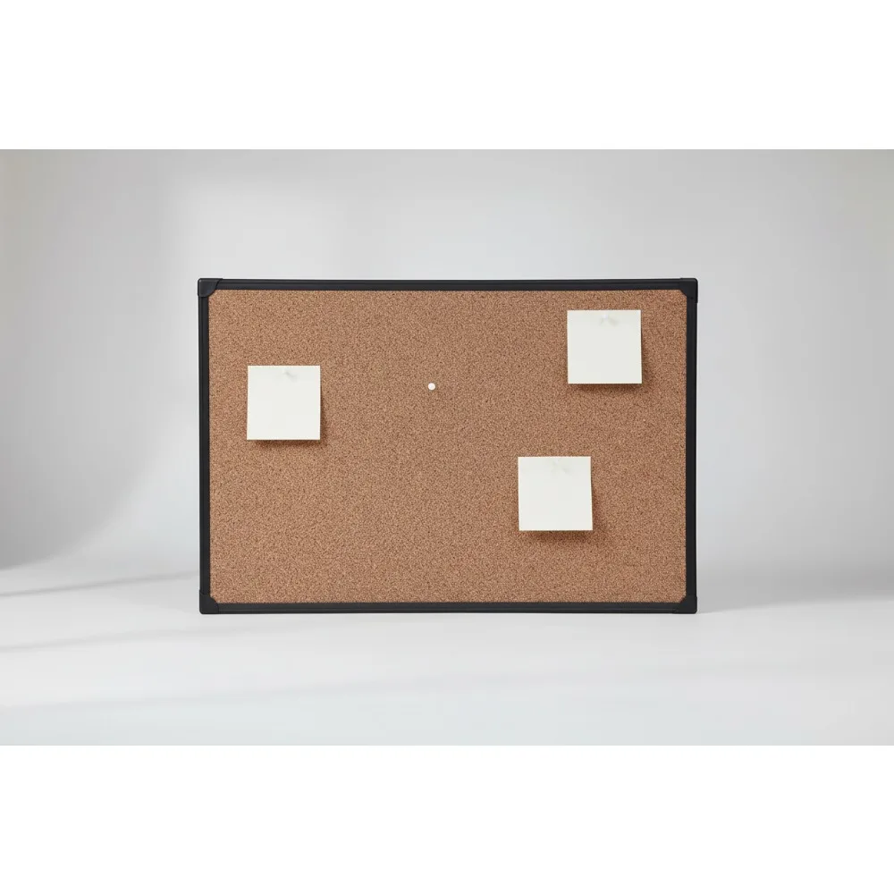 Tableau en liège auto-guérison 36x24 avec cadre noir – Tableau d'affichage durable pour le bureau et la maison pour les professionnels