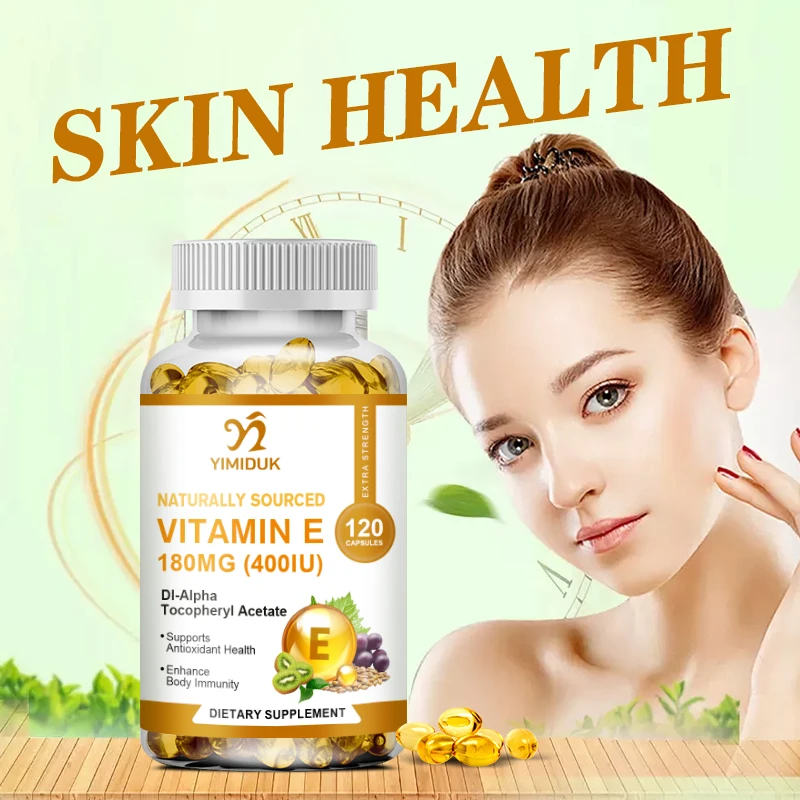 Vitamin E Capsules, Anti-Aging, Anti-Acne Marks, Whitening, Immunity Boost - Beauty & Skincare