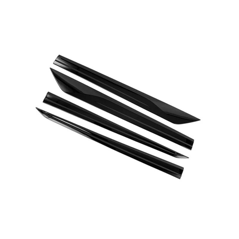 Car Moulding Accessories For Toyota Sienna 2021 2022 2023 ABS Chrome black Carbon Door Side Body Molding Cover Kit Trim 4PCS