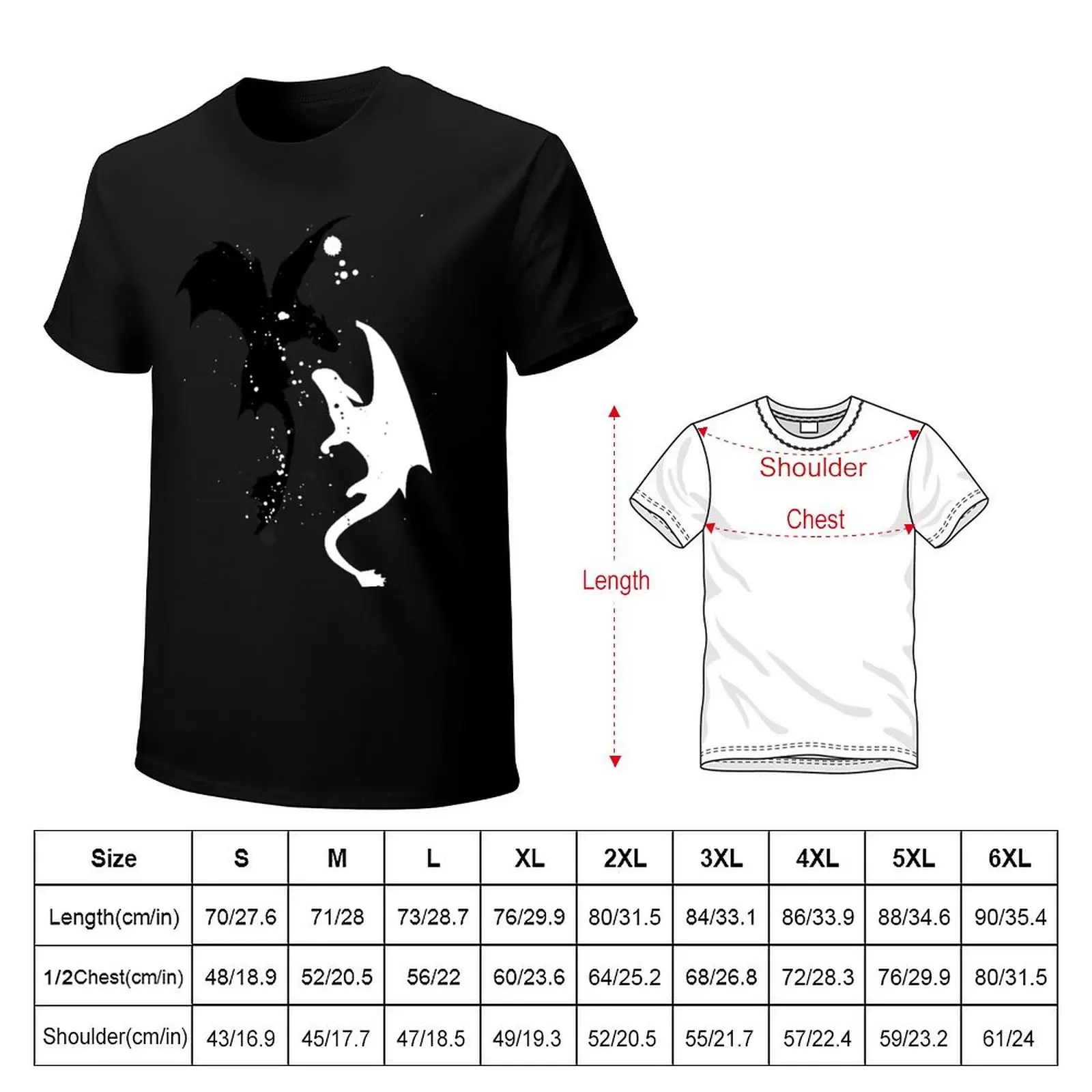 Splatter Night/Light Fury T-Shirt plain anime stuff anime t shirts plus size clothes cotton t shirt men