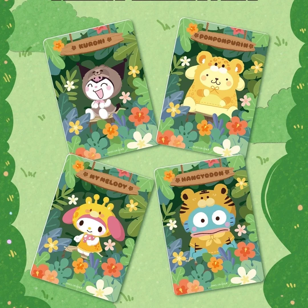 KAYOU Sanrio Family Card Classic Pack Cute Dream Collection Card Hello Kitty Kuromi Forest Music Anime Blind Box Card