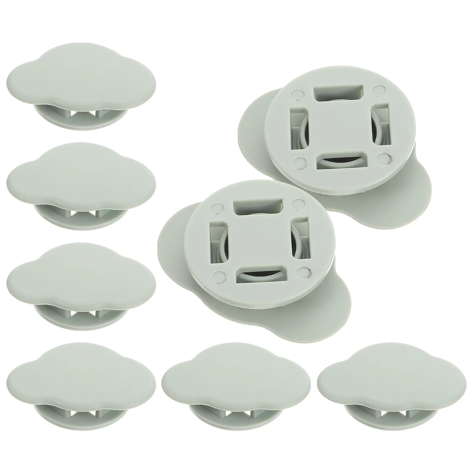 

8PCS Non Sheet Clips Plastic Mattress Fixators Fasteners Non Slip Bedsheet Clips Home Fixed Bedsheet Clasps Use Cloud Green