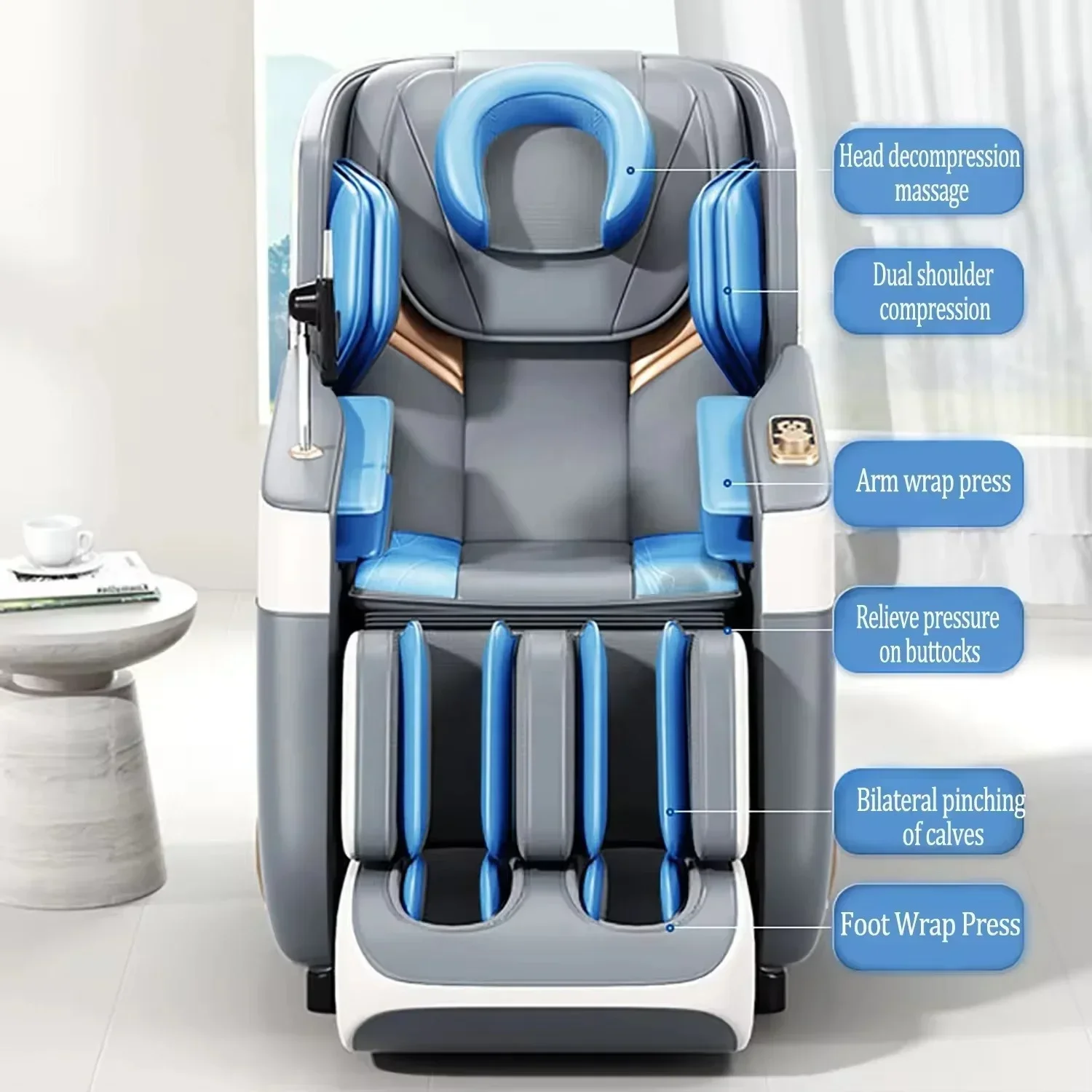 OEM Luxury Cheap Price Shiatsu Massage Chair 4D 8D Zero Gravity Full Body Electric Chair Home Sexy Japanese Massage Chairs K2S