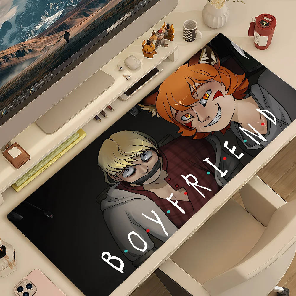 Mouse Pad MousePad Death Non-slip Lockedge Office Student Gaming Thickened to Visual B-Boyfriend Large Writing Game Pad Cushion