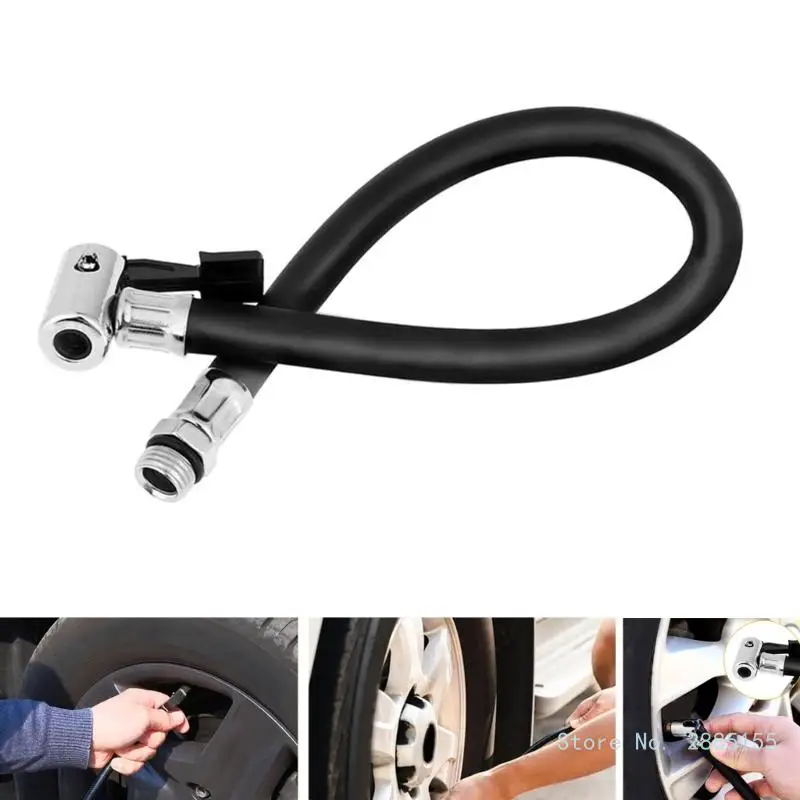 Car Inflator Hose Tire Inflation Hose Extension Tube Compressor Hose Universal Motorcycle Tire Air Inflator Connector