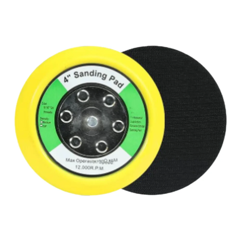 5 Inch Pneumatic Sanding Disc Backer Pad With 2-4 Inch Adapters For Metal Wood Polishing Sanding Discs, Abrasives Tools