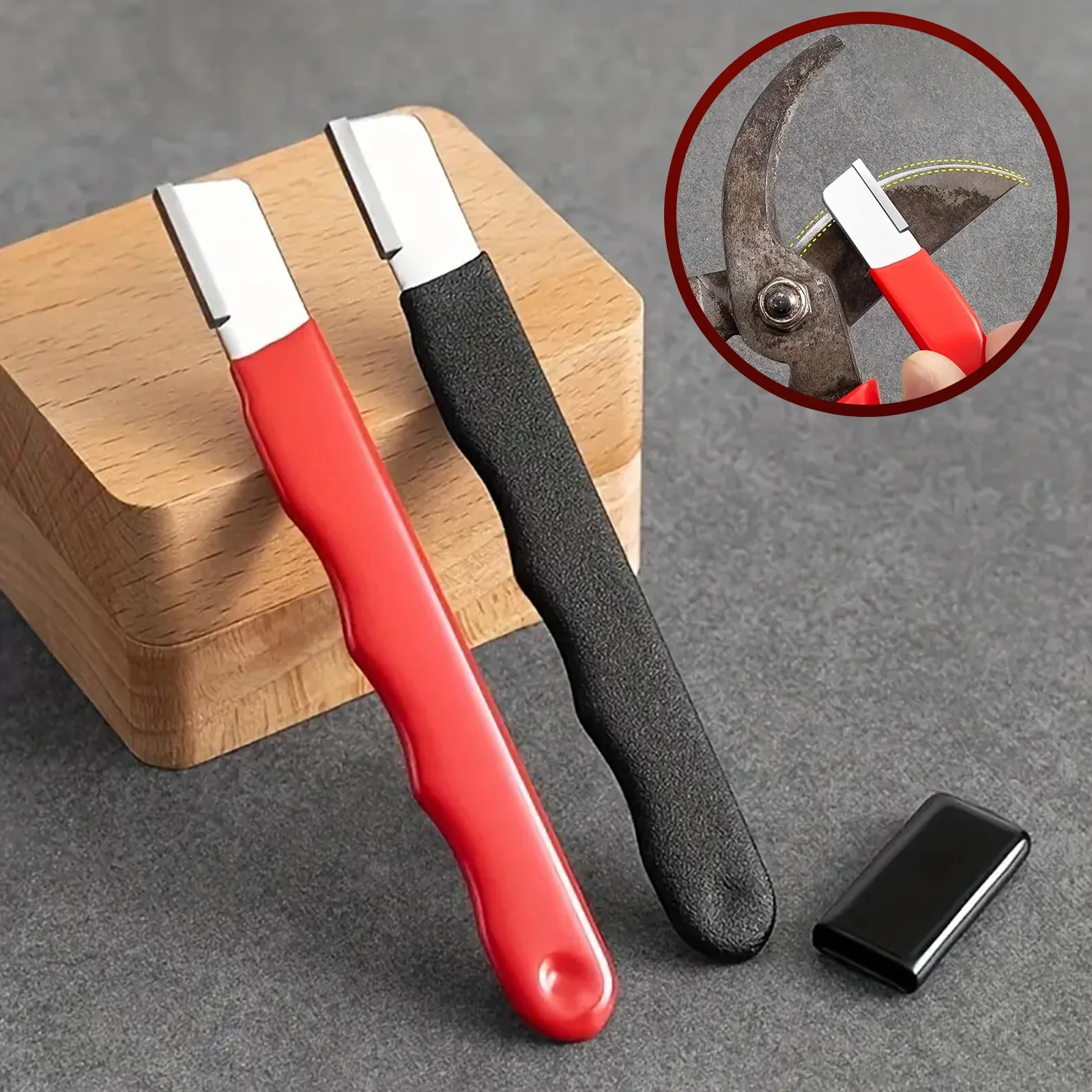 Affûteur polyvalent ultraléger en acier au tungstène de 5 pouces pour ciseaux, haches, lames et couteaux de tondeuse |   Outil d'affûtage portable