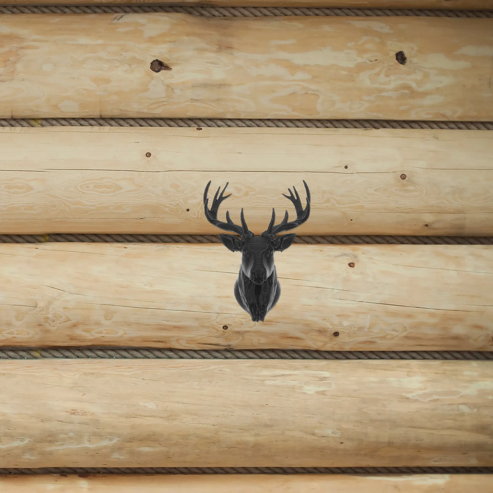 

Mini Deer Head Wall Mount Boho Style Plastic Deer Antlers Decorative Reindeer Wall Art for Living Room Bedroom