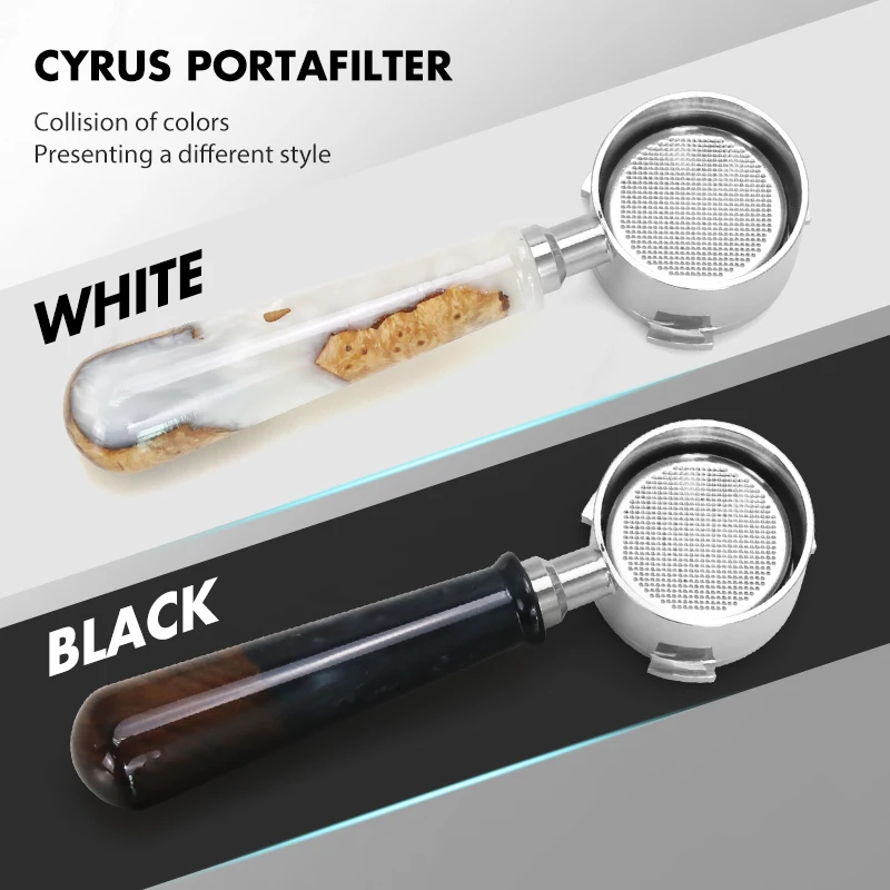 Portafiltro sin fondo para café, doble boquilla, 54mm, acero inoxidable, accesorios para máquina de café expreso Breville serie 8, herramientas para barista