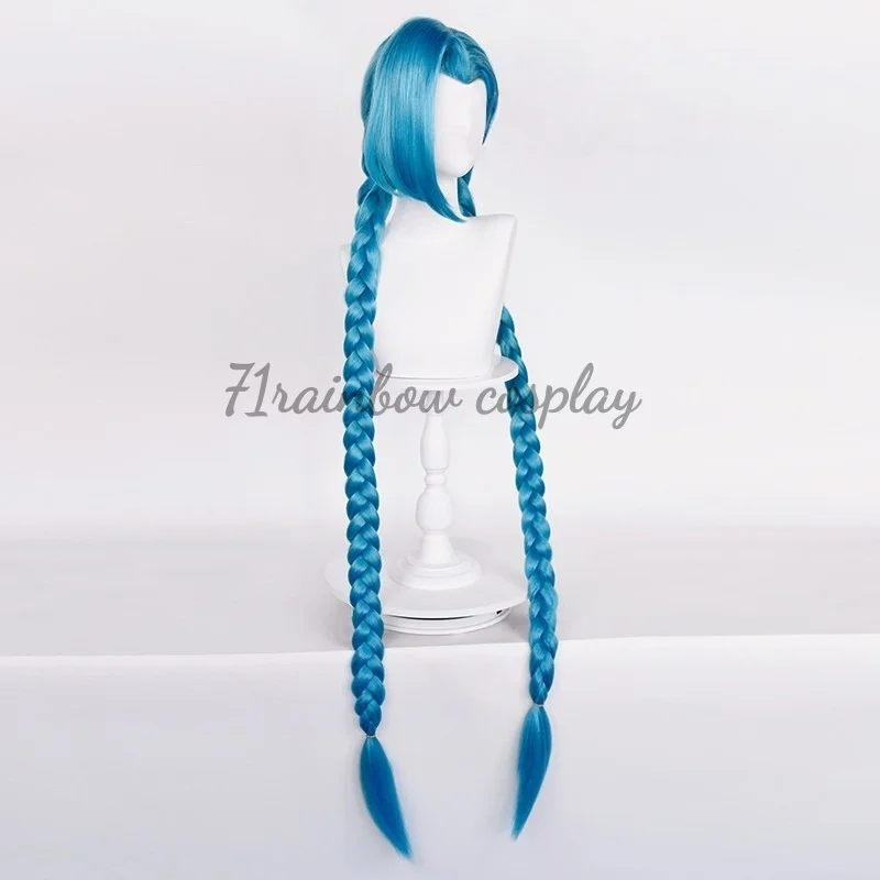 71rainbow Cosplay Jinx Cosplay Wigs Game LOL Arcane Jinx Cosplay Hair Wig - view 4