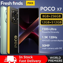 Estreia mundial poco x7 versão global smartphone dimensão 7300-ultra 6.67 