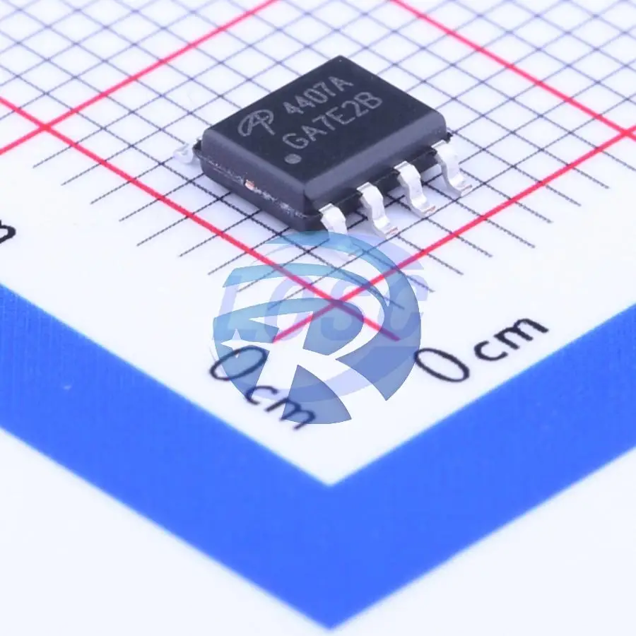 AO4407A 30V 12A 3.1W 11mΩ@20V,12A 3V@250uA 1 Piece P-Channel SOIC-8 MOSFETs china chips supplier