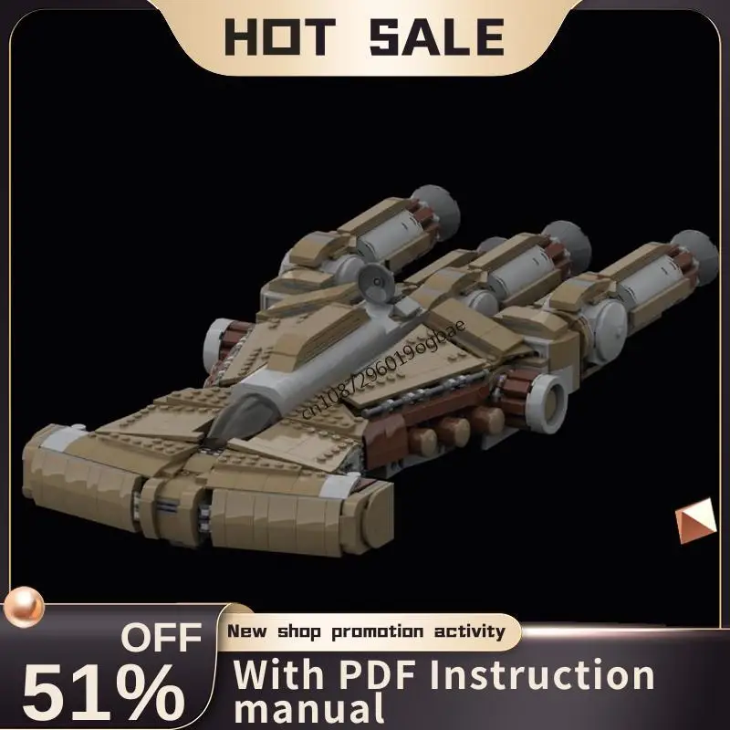 

New 1600Pcs Famous Star Battle Movie Moc Crucible Spaceship Model Diy Creative Ideas Child Toy Birthday Gift Custom Puzzle