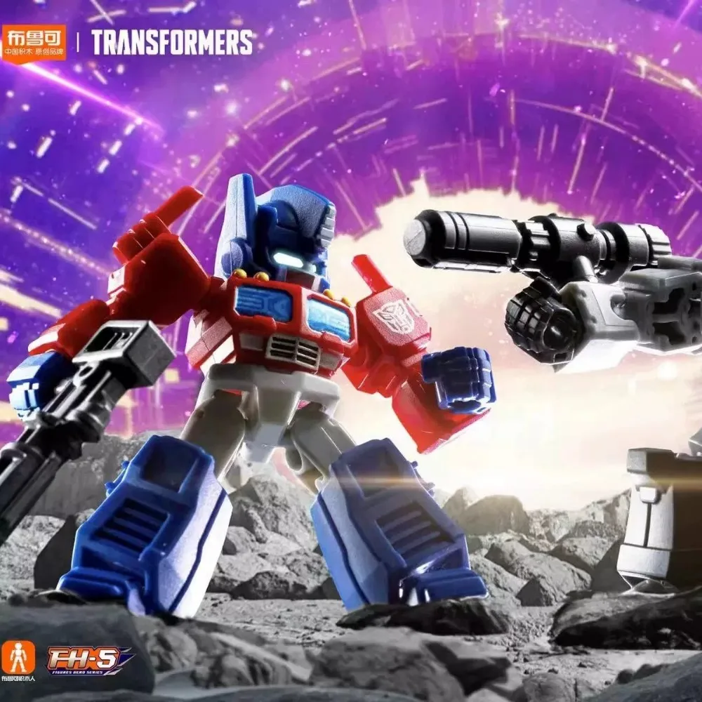 Blokees Transformers Optimus Prime Starry Edition First Bullet Action Figures เดสก์ท็อปตกแต่งอะนิเมะรุ่นของเล่นเด็กของขวัญ