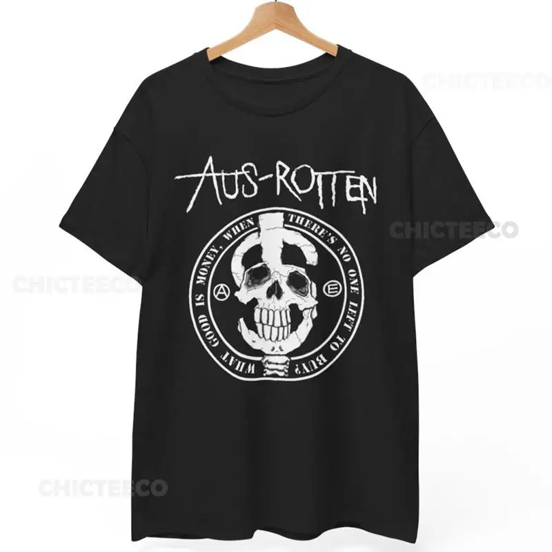 Aus Rotten What Good Is Money T Shirt Anarcho Punk Crust Hardcore